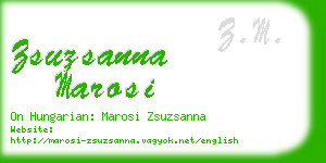 zsuzsanna marosi business card